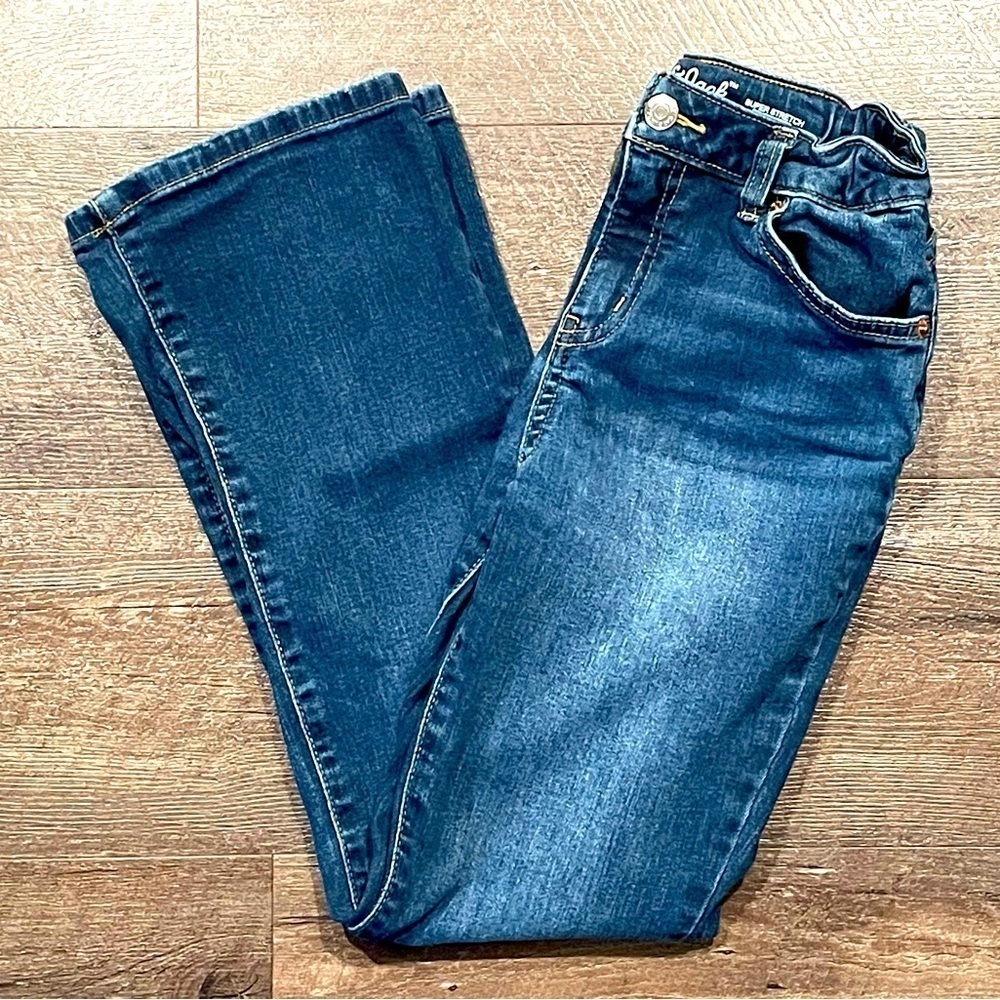 Cat & Jack Girls Blue Flare Super Stretch Jeans Size 12